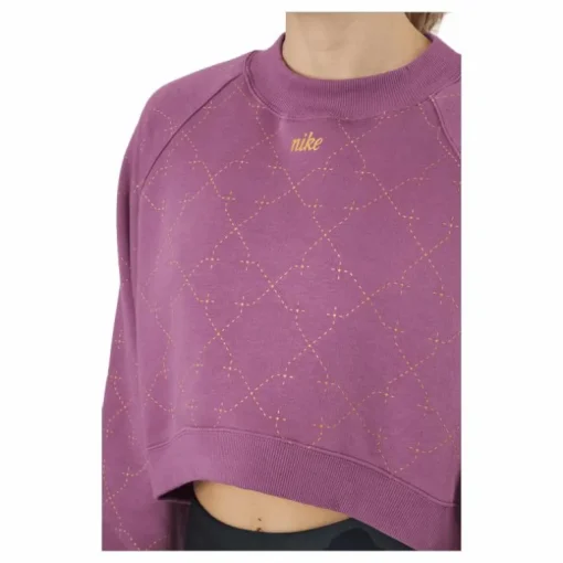 Nike Dri-fit Women's Novelty F Light Bordeaux/metallic Gold