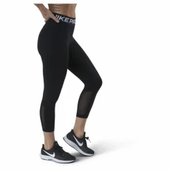Nike Pro 365 Women's Mid-Rise Crop Leggings BLACK/WHITE