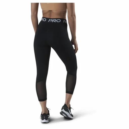 Nike Pro 365 Women's Mid-Rise Crop Leggings BLACK/WHITE