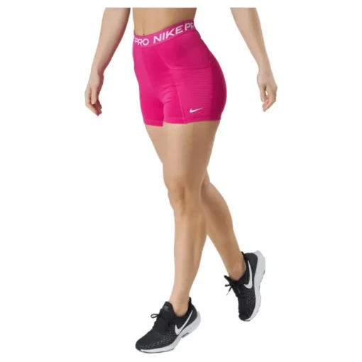 Nike Pro Dri-fit Women's 3" Hi Active Pink/white