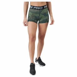 Nike Pro Dri-fit Women's 3" Pr Treeline/black/white