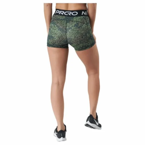 Nike Pro Dri-fit Women's 3" Pr Treeline/black/white
