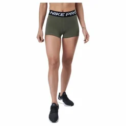 Nike Pro Women's 3" Shorts Medium Olive/black/black