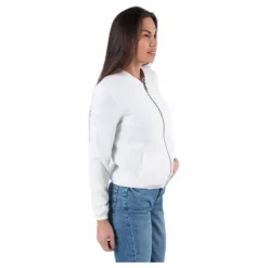 Nova Lux Bomber Jacket Solid 8 White