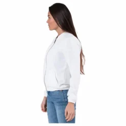 Nova Lux Bomber Jacket Solid 8 White
