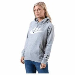 Nsw Essential Hoodie White/Grey