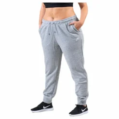 Nsw Essential Pant Reg Plus White/Grey
