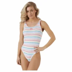 Nsw Retro Fem Bdsuit Aop 2 Red