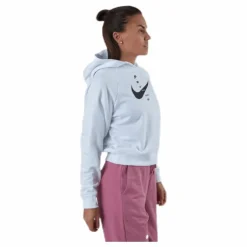 Nsw Swsh Hoodie Flc Bb White/Black