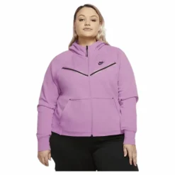 Nsw tch flc wr hoody fz plus Pink