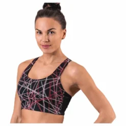 Odele Aop Sports Bra Black