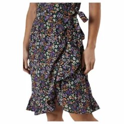 Olivia S/S Wrap Dress Wvn Black