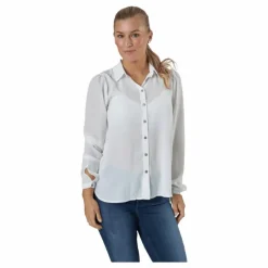 Onlcloudy Ls Shirt Wvn Cloud Dancer
