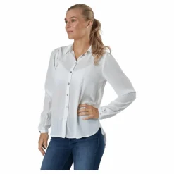 Onlcloudy Ls Shirt Wvn Cloud Dancer