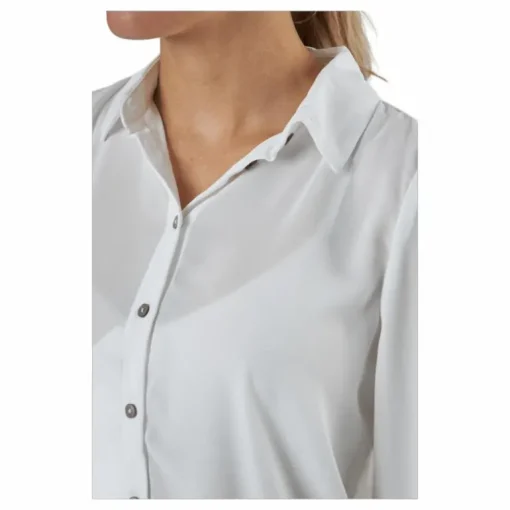 Onlcloudy Ls Shirt Wvn Cloud Dancer