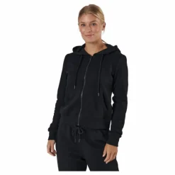 Onlfeel Life L/s Zip Hood Swt Black