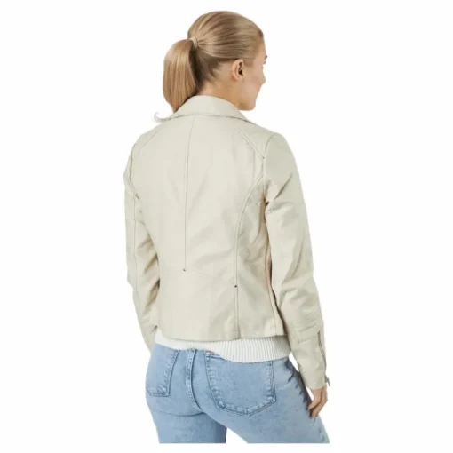 Onlgemma Faux Leather Biker Ot Silver Lining