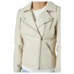 Onlgemma Faux Leather Biker Ot Silver Lining