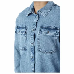 Onlkasia Ls Os Shirt Dnm Bj No Medium Blue Denim