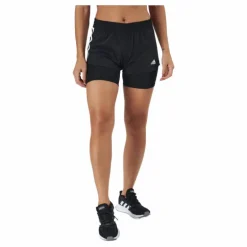Pacer 3 Stripe Woven 2 In 1 Short Black / White