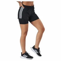 Pacer 3 Stripe Woven 2 In 1 Short Black / White