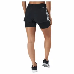 Pacer 3 Stripe Woven 2 In 1 Short Black / White