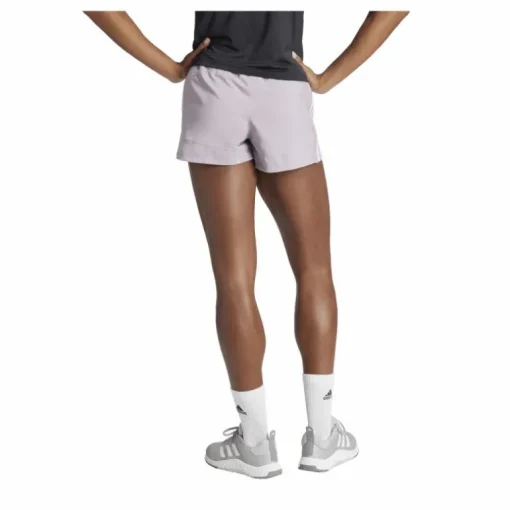Pacer Training 3-Stripes Woven High-Rise Shorts Preloved Fig / White