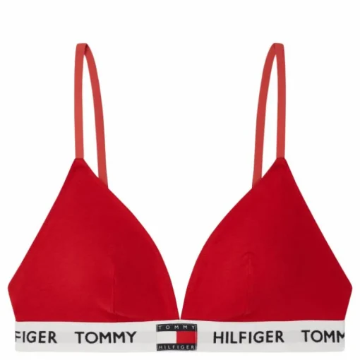 Padded Triangle Bra, Xcn Tango Red