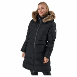 Paranaque Long Down Parka Jacket Black