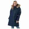 Paranaque Long Down Parka Jacket Blue