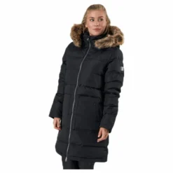 Paranaque Long Down Parka Jacket Black