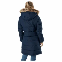 Paranaque Long Down Parka Jacket Blue