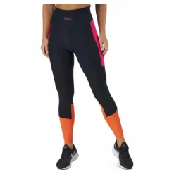 Paula High Waist 7/8 Tight Black-beetroot Purple-mandarin