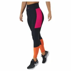Paula High Waist 7/8 Tight Black-beetroot Purple-mandarin
