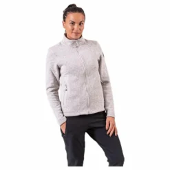 Paulina Melange Fleece Jacket Beige