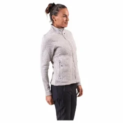 Paulina Melange Fleece Jacket Beige