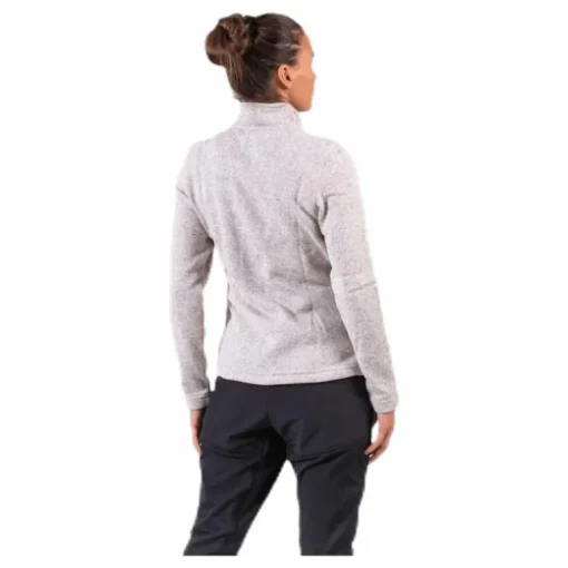 Paulina Melange Fleece Jacket Beige