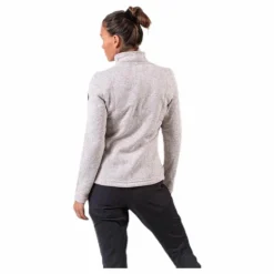 Paulina Melange Fleece Jacket Beige