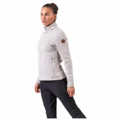 Paulina Melange Fleece Jacket Beige