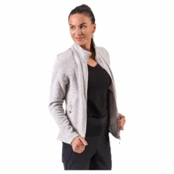 Paulina Melange Fleece Jacket Beige
