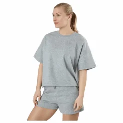 Pcchilli Summer 2/4 Loose Swea Light Grey Melange