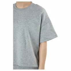 Pcchilli Summer 2/4 Loose Swea Light Grey Melange