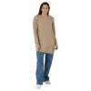 Pcellen Ls V-neck Knit Dress Silver Mink