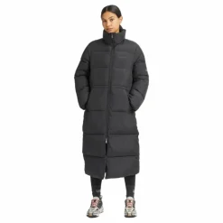 Pebble Drawstring Coat Black