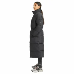 Pebble Drawstring Coat Black