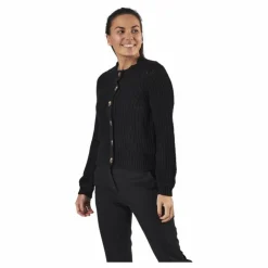 Petula Ls Knit Cardigan Black