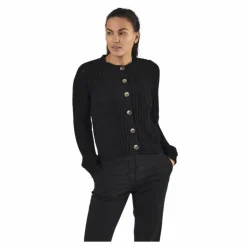 Petula Ls Knit Cardigan Black