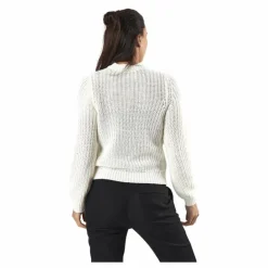 Petula Ls Knit Cardigan White