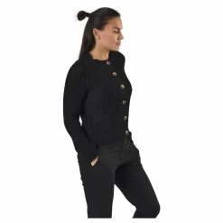 Petula Ls Knit Cardigan Black