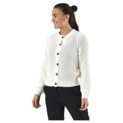 Petula Ls Knit Cardigan White